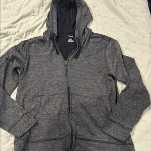 Men's Heather Gray Zip-Up Hoodie Sweater